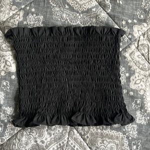 black shein tube top size small